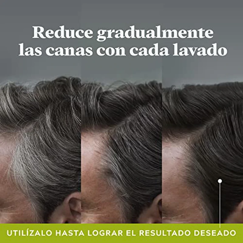 Just For Men Control GX Champú Y Tinte de Pelo para Hombre, Reduce El Cabello Gris en Cada Lavado, Con Aceite De Coco Y Aloe Vera, Para Todos Los Tonos, 118ml (3 Pack) - Imagen 2