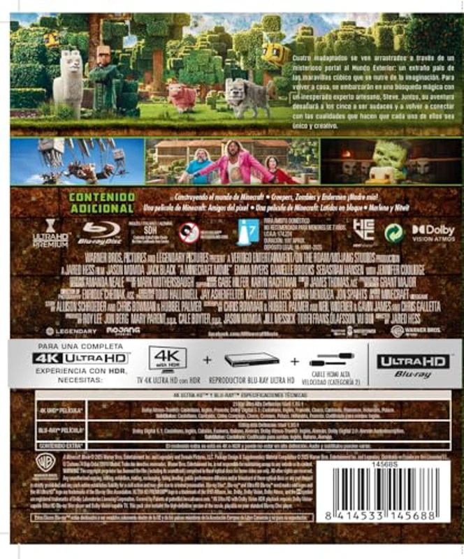 Una película de Minecraft (4K UHD + Blu-ray) [Blu-ray] - Imagen 2