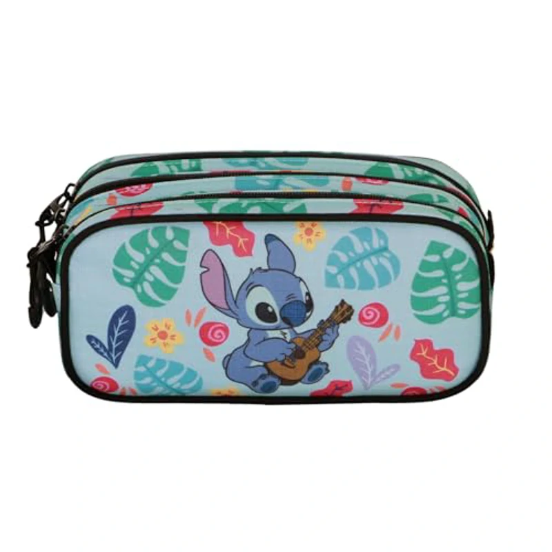 Disney Lilo y Stitch Guitar-Estuche Portatodo Trick Fan 2.2, Verde, 23 x 11 cm - Imagen 2