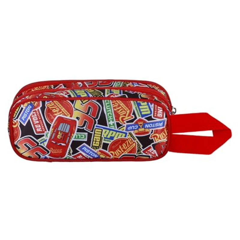 Disney Cars 3 Racer-Estuche Portatodo 3D Doble, Rojo, 22 x 10 cm - Imagen 3