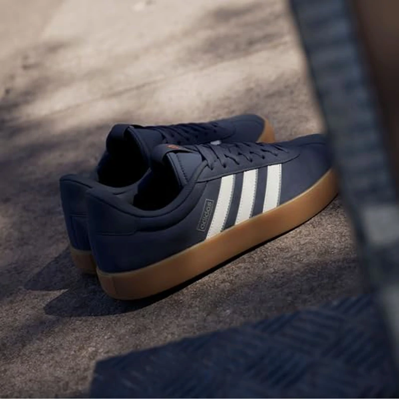 adidas VL Court 3.0 Shoes, Zapatillas Hombre, Shadow Navy Off White Legend Ink, 42 2/3 EU - Imagen 2