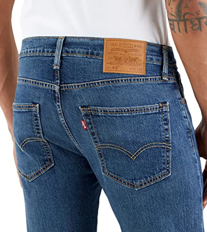Levi's 512 Slim Taper Vaqueros, Whoop, 32W / 34L Hombre - Imagen 3