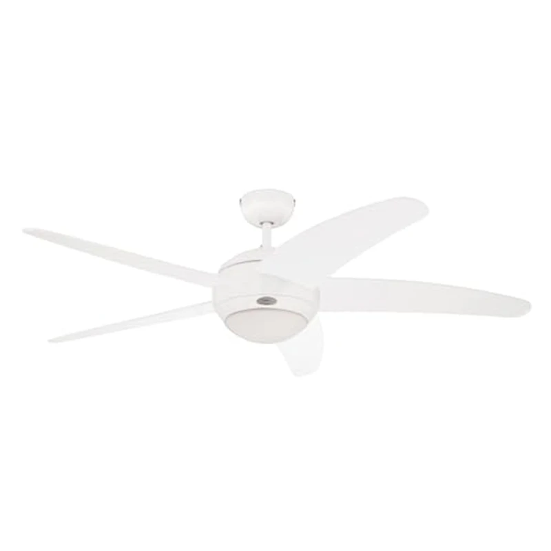 Westinghouse Lighting Bendan Ventilador de Techo, Metal, Aspas Blancas, 132 x 36 cm - Imagen 1