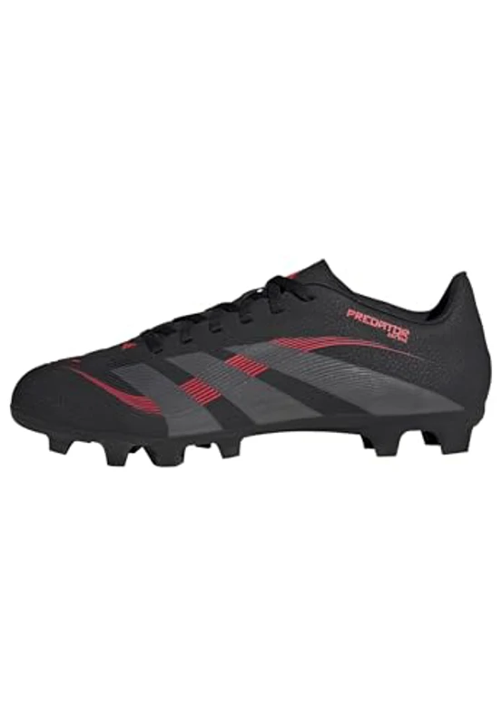 adidas Predator Club Firm Multi Ground Football Boots, Botas de fútbol Unisex Adulto, Core Black/Grey Four/Lucid Red, 42 EU - Imagen 1