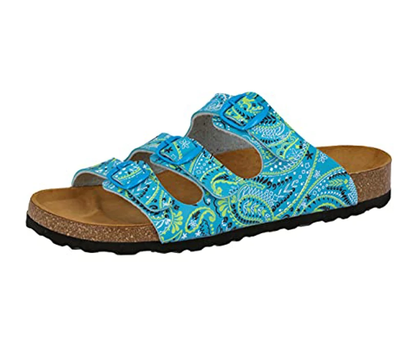 Lico Bioline Lady, Zapatillas de Estar por casa Mujer, Turquoise Lemon, 39 EU - Imagen 1