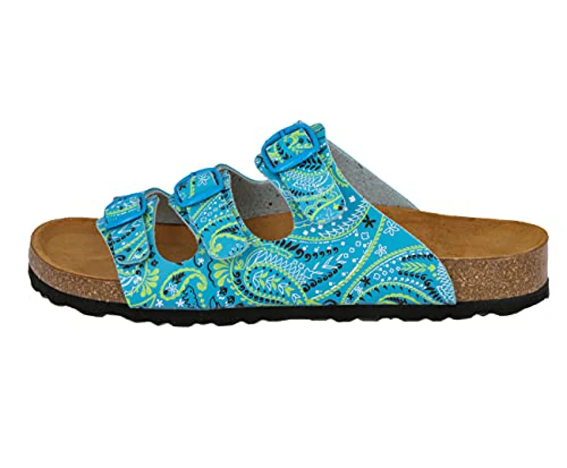 Lico Bioline Lady, Zapatillas de Estar por casa Mujer, Turquoise Lemon, 39 EU - Imagen 2