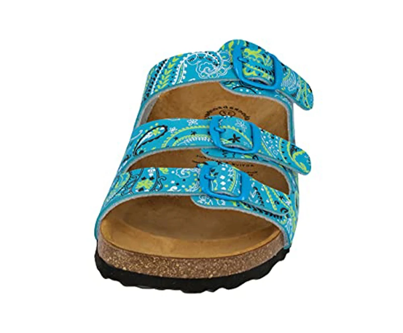 Lico Bioline Lady, Zapatillas de Estar por casa Mujer, Turquoise Lemon, 39 EU - Imagen 3