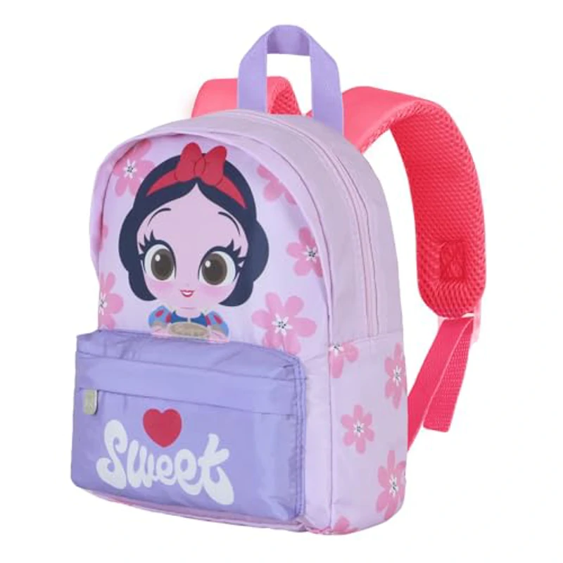 Disney Blancanieves Pie-Mochila Preescolar Joy, Malva, 22 x 27 cm, Capacidad 5 L - Imagen 1