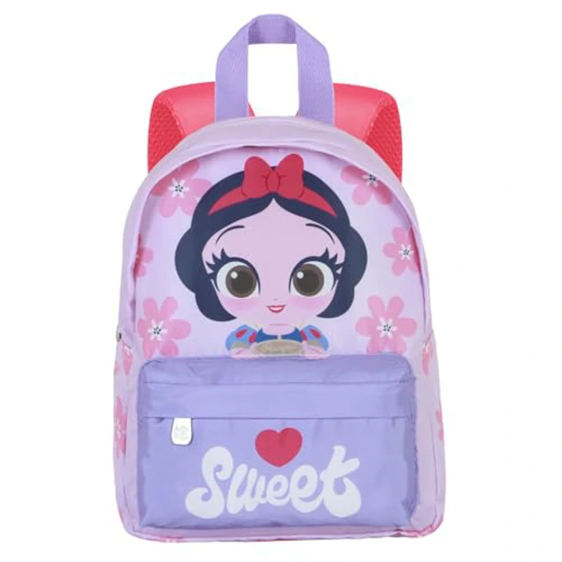 Disney Blancanieves Pie-Mochila Preescolar Joy, Malva, 22 x 27 cm, Capacidad 5 L - Imagen 2