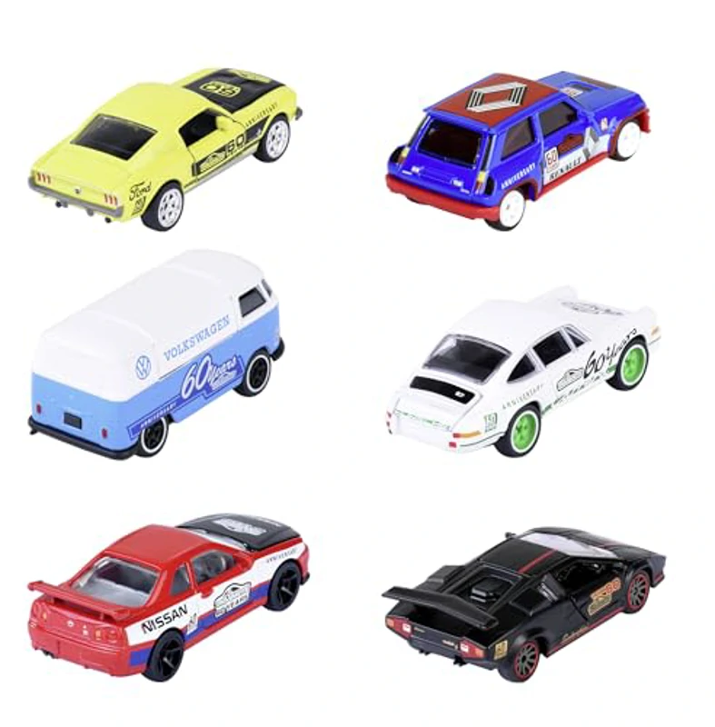 Majorette - Coche a Escala 60 Aniversario edición 'Deluxe'- Recibirá 1 de 6 Modelos de Coches de Juguete (al Azar), con Logotipo de la Marca y Caja metálica coleccionista, 7,5cm (212054102) - Imagen 2