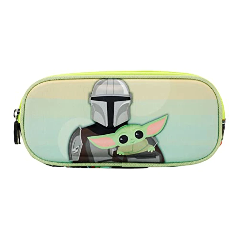 Star Wars Star Wars The Mandalorian, Estuche Portatodo Doble 3D, 22 x 9.5 cm, Multicolor - Imagen 2
