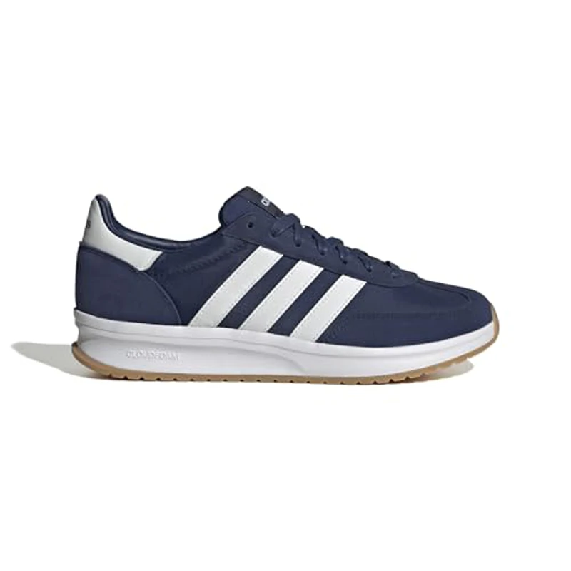adidas Run 70S 2.0 Shoes, Zapatos Hombre, Dark Blue/Cloud White/Cloud White, 42 2/3 EU - Imagen 3