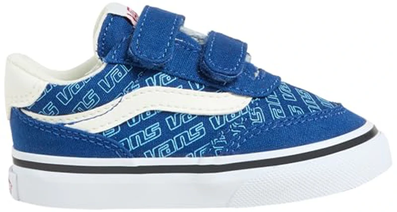 Vans Brooklyn LS V, Zapatillas Unisex niños, Retro Logo True Blue 21 EU - Imagen 1