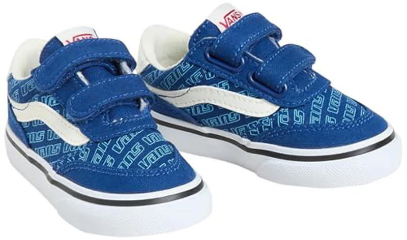 Vans Brooklyn LS V, Zapatillas Unisex niños, Retro Logo True Blue 21 EU - Imagen 2