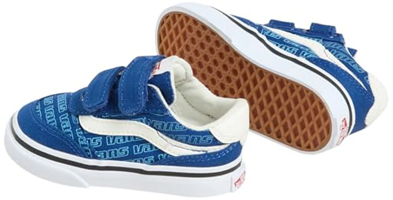 Vans Brooklyn LS V, Zapatillas Unisex niños, Retro Logo True Blue 21 EU - Imagen 3