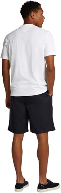 Tommy Hilfiger Camiseta de Manga Corta Hombre Stack tee con Cuello Redondo, Blanco (White), M - Imagen 2