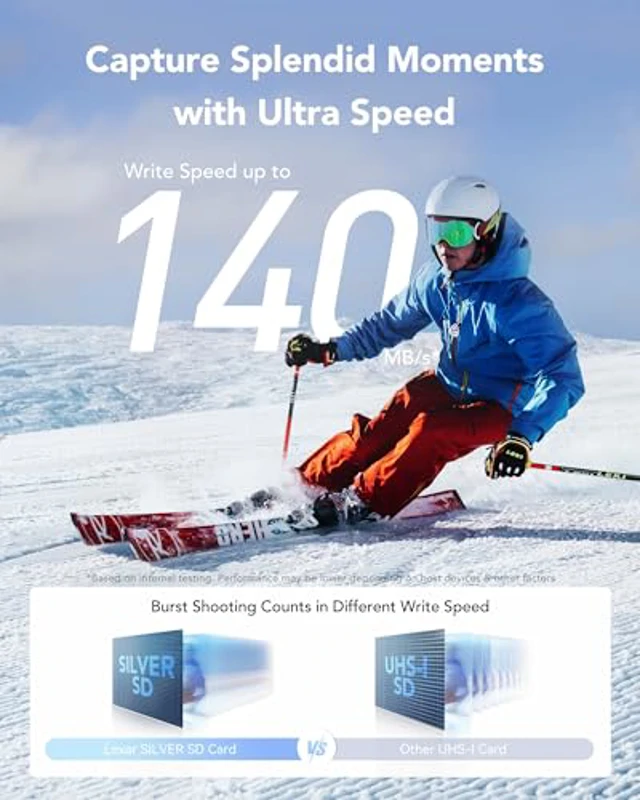 Lexar Tarjeta SD 128 GB Silver, hasta 205 MB/s de Lectura, Tarjeta de Memoria SDXC UHS-I, Clase 10, U3, V30, SD Card para Fotógrafos Profesionales, Videógrafos y Entusiastas - Imagen 3