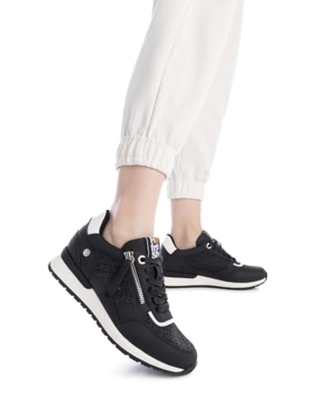 REFRESH - Zapatilla Mujer Negro - Calzado Cómodo y Versátil - Moda Casual - Modelo 17278906 (Talla 37) - Imagen 3