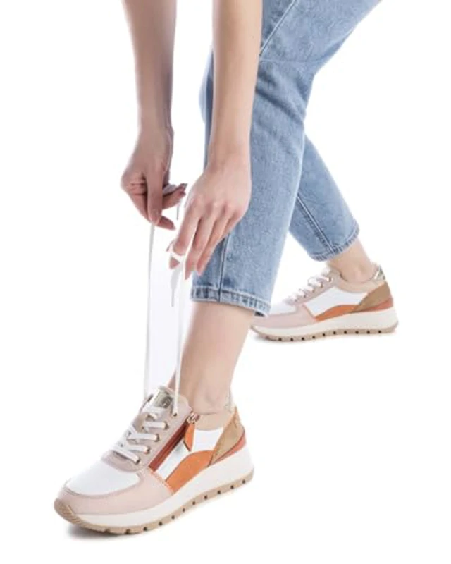 REFRESH - Zapatilla Mujer Nude - Calzado Cómodo y Versátil - Moda Casual - Modelo 17244601 (Talla 38) - Imagen 3