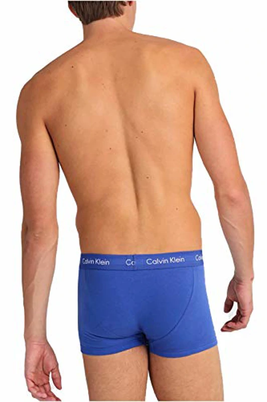 Calvin Klein Low Rise Trunk 3pk 0000u2664g Bóxer, Multicolor (Black/Blueshadow/Cobaltwater Dtm Wb), XL Hombre - Imagen 3