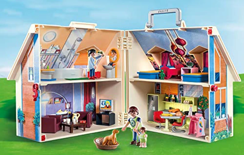 PLAYMOBIL Dollhouse 70985 Casa Muñecas Maletín con Mango Plegable, Juguetes para niños a Partir de 4 años - Imagen 2