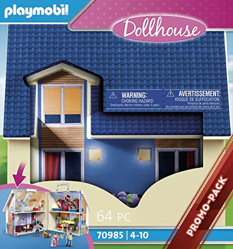 PLAYMOBIL Dollhouse 70985 Casa Muñecas Maletín con Mango Plegable, Juguetes para niños a Partir de 4 años - Imagen 3