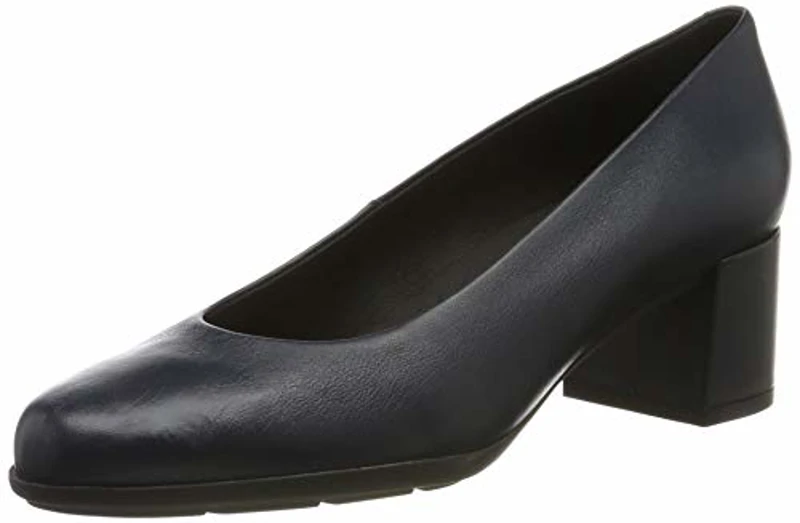 Geox D New Annya Mid A, Zapatos de tacón con Punta Cerrada Mujer, Azul (Navy 85), 37 EU - Imagen 1