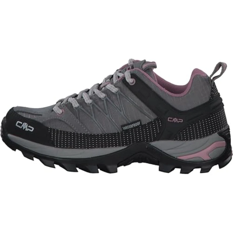 CMP RIGEL LOW WMN TREKKING SHOE WP, Zapatos de trekking, Mujer, Cemento-Fard, 36 EU - Imagen 2
