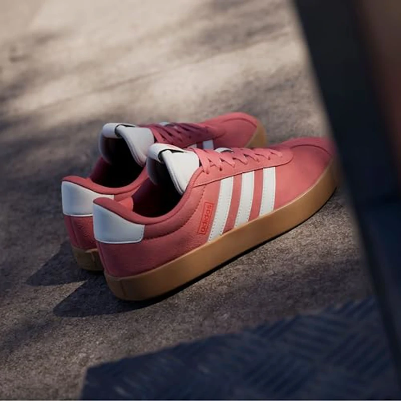 adidas VL Court 3.0 Shoes, Zapatillas Mujer, Preloved Scarlet Core White Bright Red, 38 2/3 EU - Imagen 2