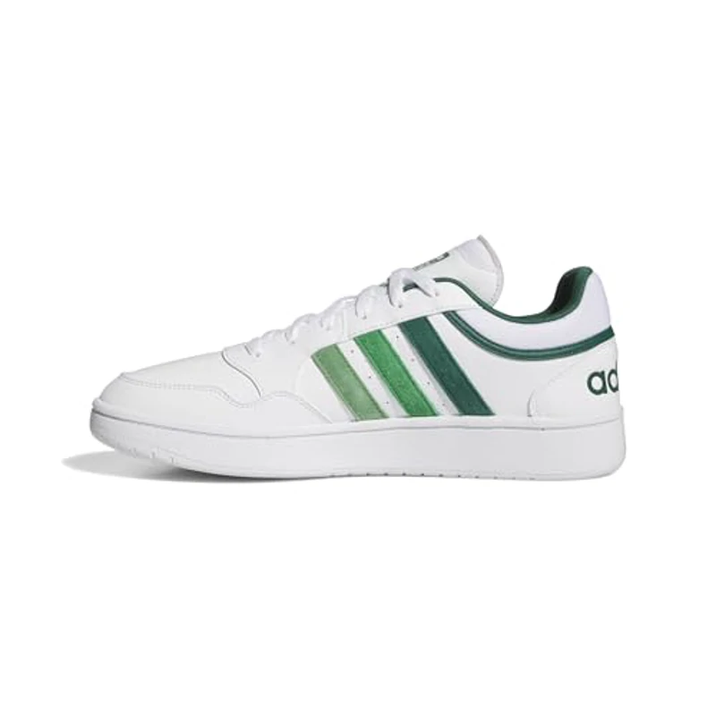 adidas Hoops 3.0 Low Classic Vintage Shoes, Zapatos Hombre, Cloud White Collegiate Green Green, 36 2/3 EU - Imagen 2