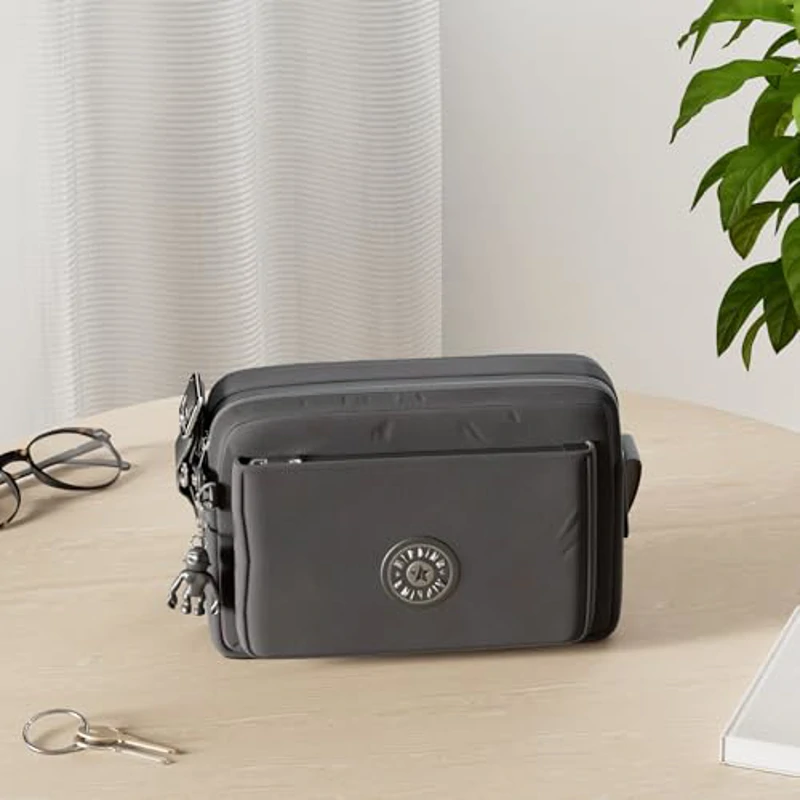 Kipling Abanu M Bandolera Mediana, Black Noir (Negro) - Imagen 2