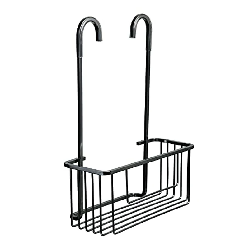 Tatay 6603400 Estante de Ducha con Colgador Aluminium, 100 por 100 Inoxidable, Aluminio Anodizado, Diseño Moderno, Negro, Medidas 28 x 12,8 x 38,5 cm - Imagen 1