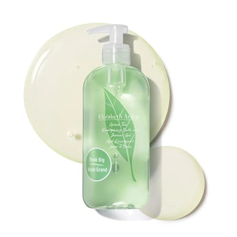 Elizabeth Arden - Green Tea, Gel de Baño y Ducha Energizante, Perfumado con Té Verde, Refrescante, Floral y Cítrico, Limpiador Suave para la Piel, Sin Jabón - 500 ml - Imagen 2