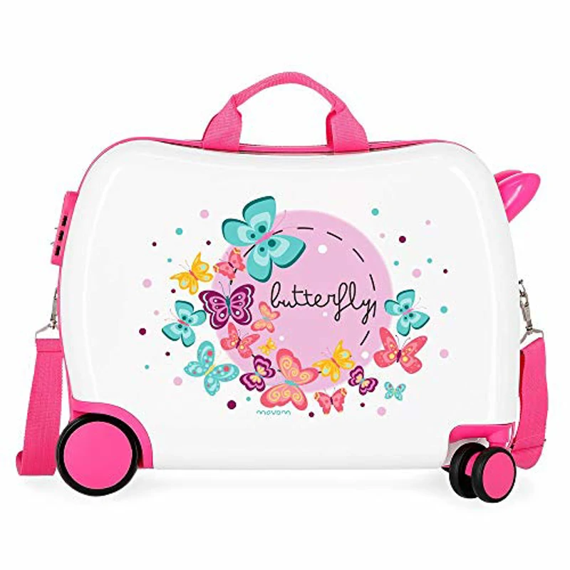 Movom Happy Time Maleta Infantil Multicolor 50x38x20 cms Rígida ABS Cierre combinación 34L 2,1Kgs 4 Ruedas Equipaje de Mano - Imagen 1