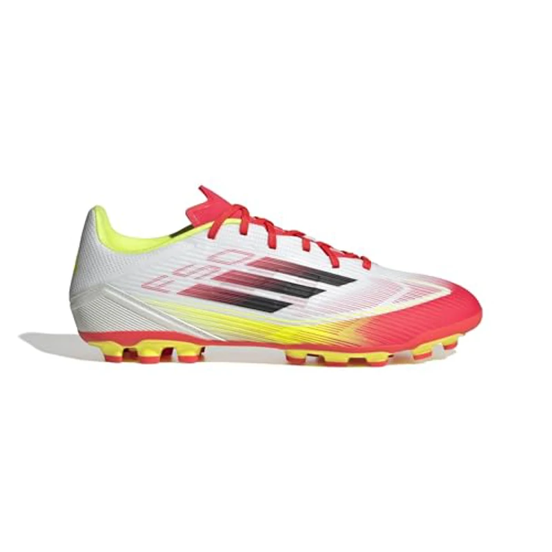 adidas F50 League Football Boots Artificial Ground, Botas de fútbol Unisex Adulto, Cloud White/Core Black/Solar Yellow, 40 2/3 EU - Imagen 2