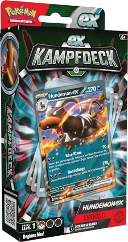 Pokémon - Juego de Cartas coleccionables: baraja de Combate Hundemon-ex (baraja inmediatamente jugable con 60 Cartas) - Imagen 1