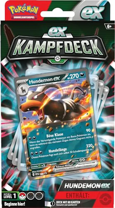 Pokémon - Juego de Cartas coleccionables: baraja de Combate Hundemon-ex (baraja inmediatamente jugable con 60 Cartas) - Imagen 2