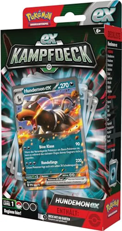 Pokémon - Juego de Cartas coleccionables: baraja de Combate Hundemon-ex (baraja inmediatamente jugable con 60 Cartas) - Imagen 3