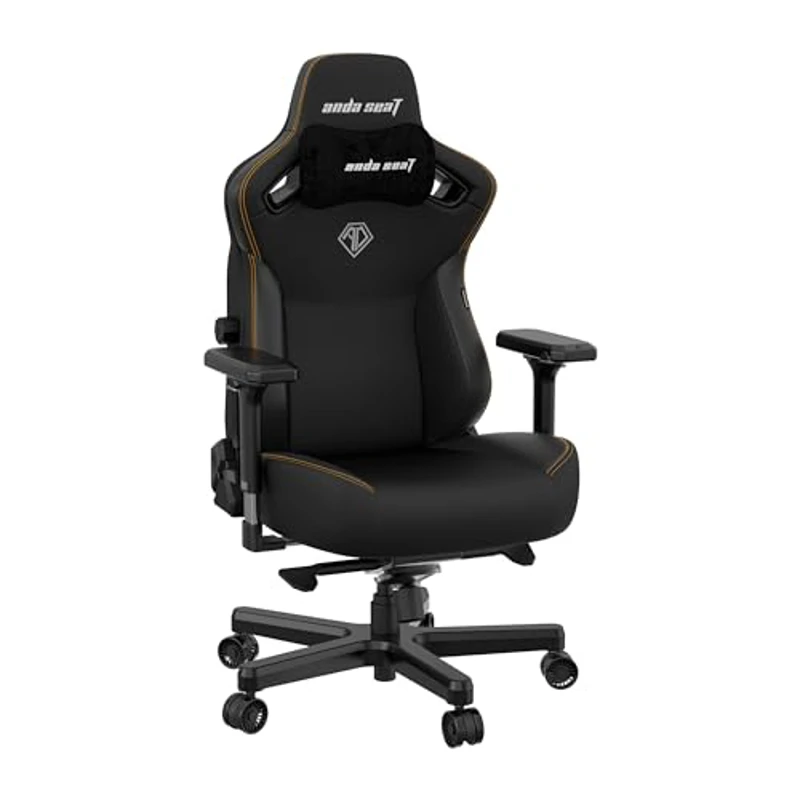 Anda Seat Kaiser 3 XL Silla Gaming, Comoda Silla Racing Gamer Adulto para Trabajo/Oficina/Estudio/Gaming, Sillas Ergonomicas para Ordenador, Ergonomic Office Desk Chair - Negra Extra Grande - Imagen 1