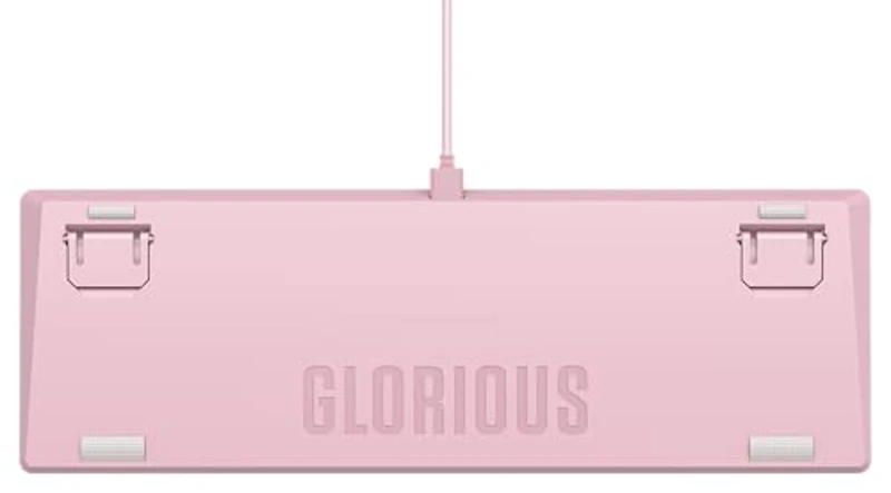 Glorious Gaming GMMK 2 Full Size (96%) Barebones (solo carcasa) - Carcasa de teclado gaming mecánico, completa (96%), aluminio, personalizable, RGB, distribuciones internacional / ISO - Rosa - Imagen 2