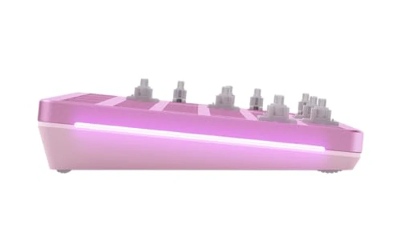Glorious Gaming GMMK 2 Full Size (96%) Barebones (solo carcasa) - Carcasa de teclado gaming mecánico, completa (96%), aluminio, personalizable, RGB, distribuciones internacional / ISO - Rosa - Imagen 3