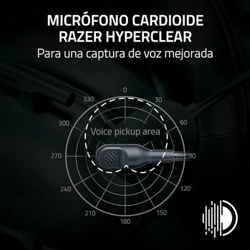 Razer Blackshark V2 X (Xbox) - Auriculares con Cable para la Consola Xbox S|X (250g, micrófono cardioide, Controladores 50mm, cancelación pasiva del Ruido, Conector 3,5mm) Negro - Imagen 3