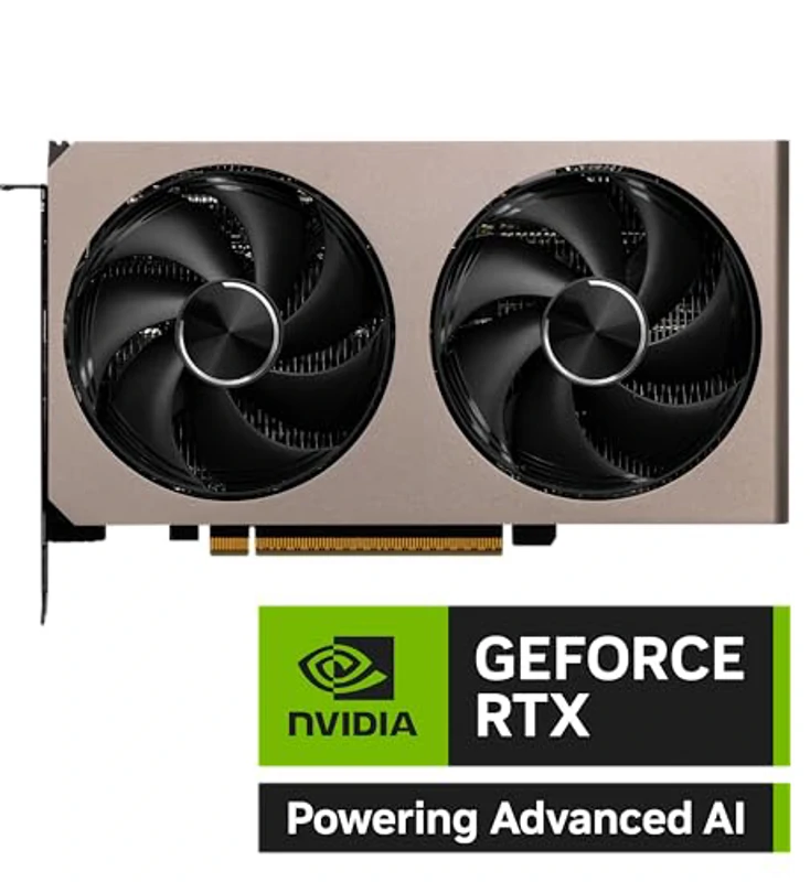 MSI GeForce RTX 5060 Ti 16G Inspire 2X OC Tarjeta gráfica, RTX 5060 Ti, 16GB GDDR7 (28Gbps/128-bit), PCIe 5.0 - Diseño térmico de Doble Ventilador (2 x STORMFORCE Fan) - HDMI 2.1b, DisplayPort 2.1b - Imagen 2