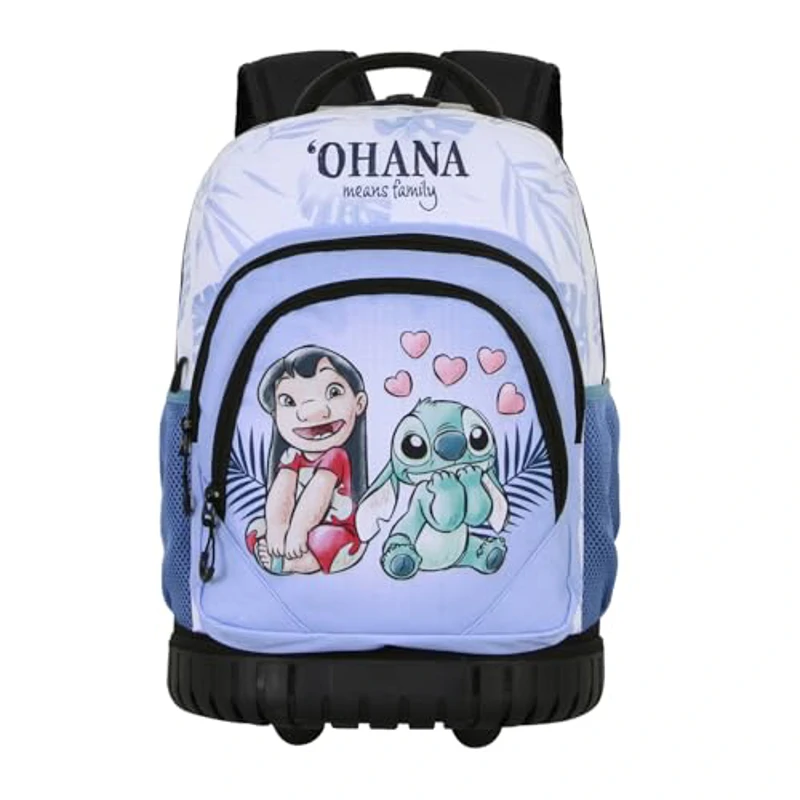 Disney Lilo y Stitch Couple-Mochila Trolley GTS FAN, Lila, 32 x 47 cm, Capacidad 30 L - Imagen 2