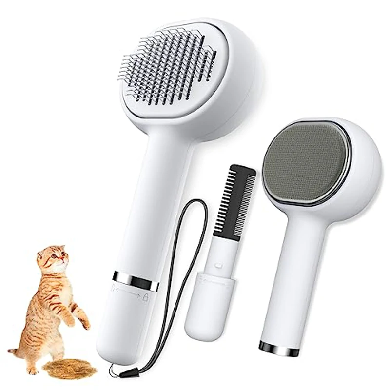 Zivacate Cepillo para Gatos [3 en 1] Quita Pelos Mascota & Peine Perro, Cepillo Quitapelos para Mascotas para Pelo Corto/Pelo Largo - Imagen 1