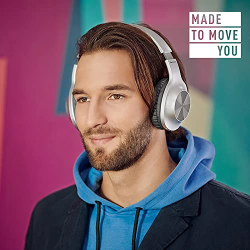 Panasonic RB-HX220BDES Auriculares Inalámbricos Bluetooth, Over Ear con Ajuste Ergonómico, Conexión Rápida y Fácil, Hasta 23 Horas de Reproducción, Plata - Imagen 2