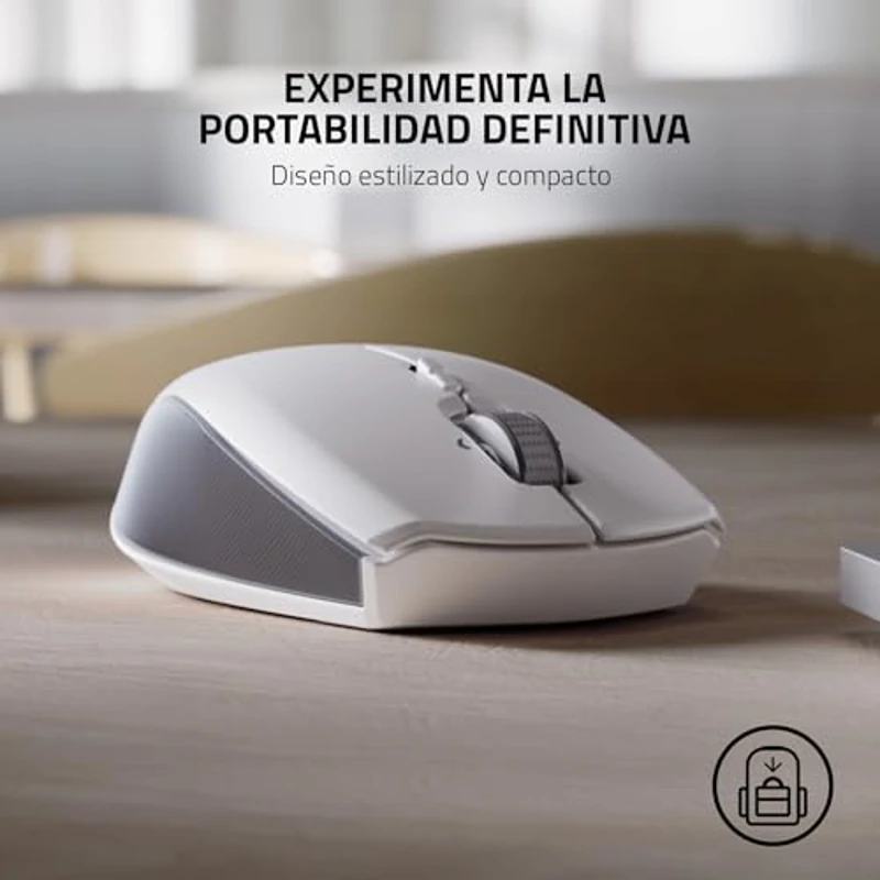 Razer Pro Click Mini - Ratón inalámbrico profesional, ergonómico para una mayor productividad en la oficina para PC / Mac (Bluetooth, hasta 4 dispositivos simultáneamente, hasta 400 horas) Mercury - Imagen 3