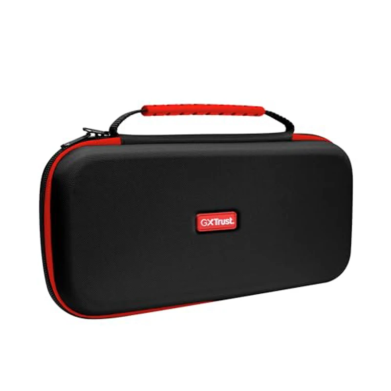 Trust Gaming GXTrust 1251 Funda para Nintendo Switch 2, Funda Protectora Dura, Carcasa Estuche Rigido de Transporte para Consola y Accesorios, Bolsillo para 4 Joy-Cons y 12 Cartuchos de Juego, Negro - Imagen 1
