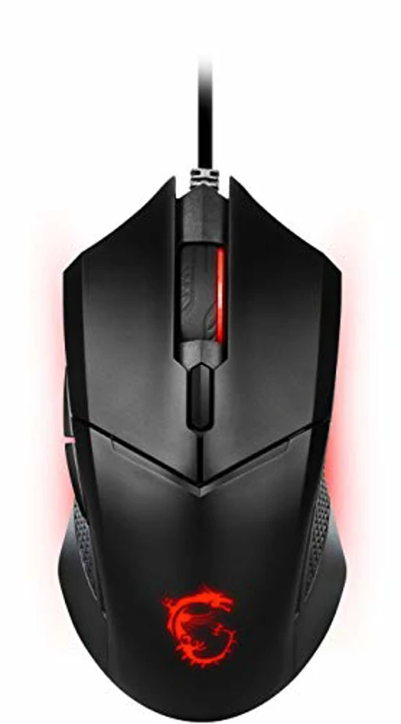 MSI Clutch GM08 – Ratón Gaming con Sensor Óptico 4200 dpi, Ajuste de Peso, RGB Rojo, 6 Botones Programables, Diseño Ergonómico Ambidiestro - Imagen 2