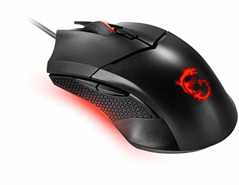 MSI Clutch GM08 – Ratón Gaming con Sensor Óptico 4200 dpi, Ajuste de Peso, RGB Rojo, 6 Botones Programables, Diseño Ergonómico Ambidiestro - Imagen 3
